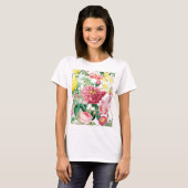 Floral Rozen  lentestuin T-shirt (Voorkant volledig)