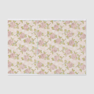Floral Rozen met een deklaag van Shabby Chic Tissuepapier