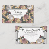 Floral Rozen Visitekaartje (Voorkant / Achterkant)