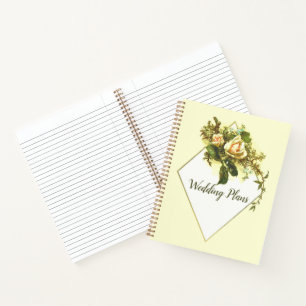 Floral Rozen Wedding Planner Notitieboek
