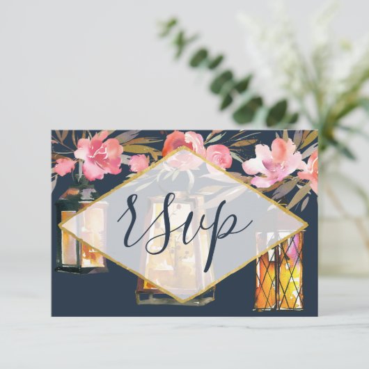 Floral RSVP (Staand voorkant)