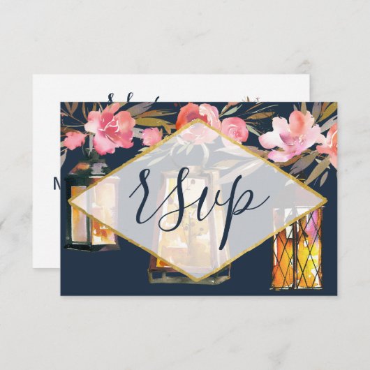 Floral RSVP (Voorkant / Achterkant)