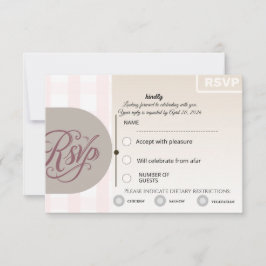 Floral RSVP Card | Custom Wedding Reply Card Kaartje