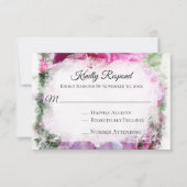 *~* Floral RSVP PEONY AR1 Mariage RSVP (Devant)