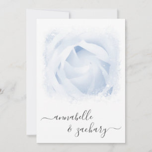 *~* Floral RSVP + QR Roos AR8 Weddenschap Kaart