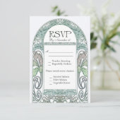  Floral RSVP Wedding Cards IV (Staand voorkant)