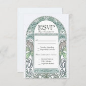  Floral RSVP Wedding Cards IV (Voorkant / Achterkant)