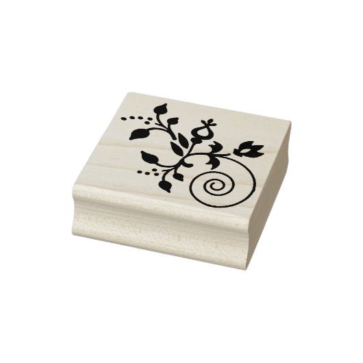 Floral Rubber Stamp Rubberstempel (Stempel)