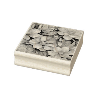 Floral Rubber Stamp Rubberstempel