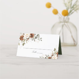 Floral Rust Cream Greenery Elegant Herfst Place Ca