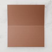 Floral Rust Peach Greenery Elegant Wedding (Binnenkant ongevouwen)