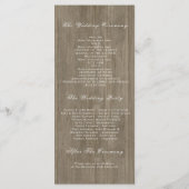 Floral Rustic Plum et Bourgogne Programmes de mari (Dos)