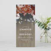 Floral Rustic Plum et Bourgogne Programmes de mari (Debout devant)