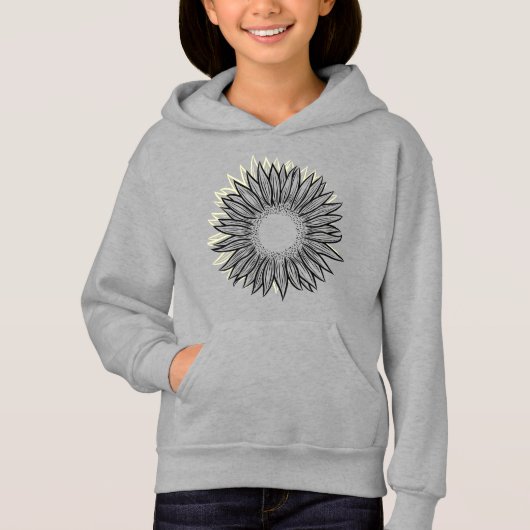 Floral Rustic Sunflower Hand Drawn (Voorkant)