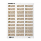 Floral Rustic Wood Lantern Magnolia String Lights Etiket (Full Sheet)