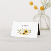 Floral Rustic Wood Sunflower Barn Daisy (Achterkant)