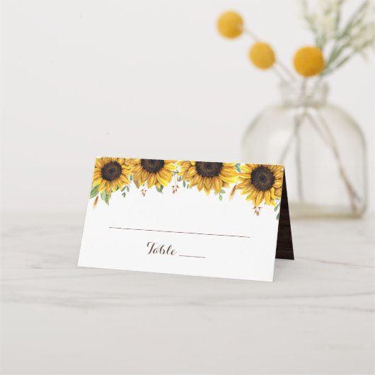 Floral Rustic Wood Sunflower Barn Daisy (Voorkant)
