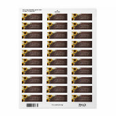 Floral Rustic Wood Sunflower Greenery Barn Daisy Etiket (Full Sheet)