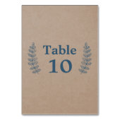 Floral rustique | Carte Faux Kraft (Dos)