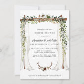 Floral rustique | Invitation de douche nuptiale (Devant)