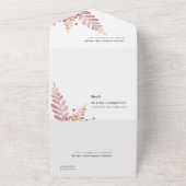 Floral Rustique Tout en un Faire-part de mariage (Dehors)