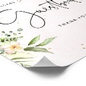 Floral safari animals Guest book Poster (Hoek)