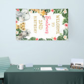 Floral Safari Birthday Welcome Banner (Beurs)