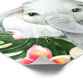 Floral Safari Birthday Welcome Sign Poster (Hoek)