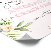 Floral Safari Hoeveel dierlijke krakers in de pot Poster (Hoek)