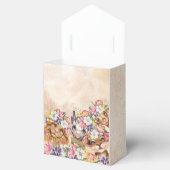 Floral Safari wild one baby shower gold Bedankdoosjes (Geopend)