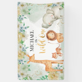 Floral Safari Wild One Banner (Verticaal)