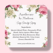 Floral | Sage Smudge Spray Étiquettes de bouteille