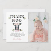 Floral Saint Vache Merci Moo Anniversaire (Devant)