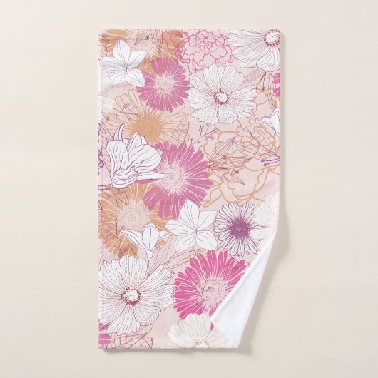Floral sans joint (Serviette à main)