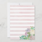 Floral Saupoudré D'Amour Baby shower Invitation (Dos)