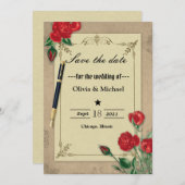 Floral Save The Date (Voorkant / Achterkant)