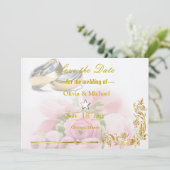 Floral Save The Date (Staand voorkant)