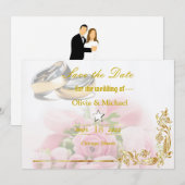 Floral Save The Date (Voorkant / Achterkant)