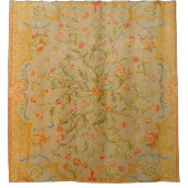 Floral Savonnerie Roos Tulip Greenery Douchegordijn (Voorkant)