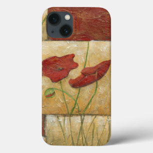 Floral schilderen met zichtbare penseelstreken iPhone 13 hoesje
