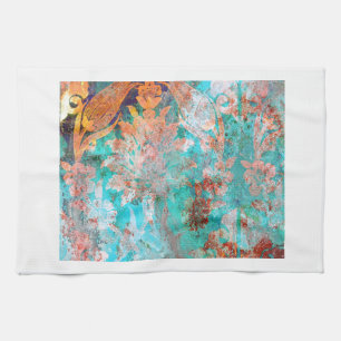 Floral schilderen theedoek