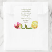 Floral Schrift Romeinen 8:28 Sticker (Tas)