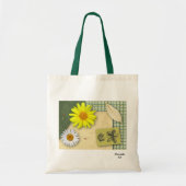Floral Scrapbook Canvas tas (Voorkant)