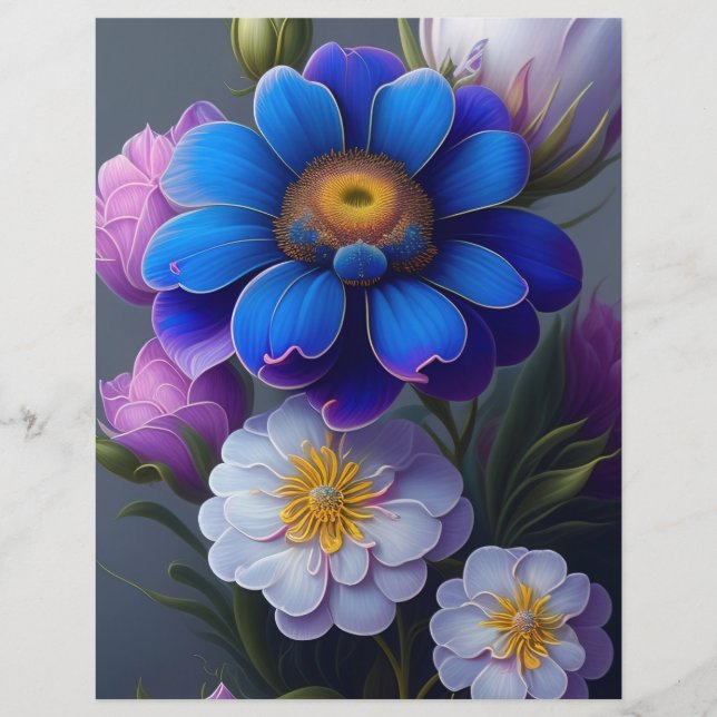 Floral Scrapbook Paper (Voorkant)