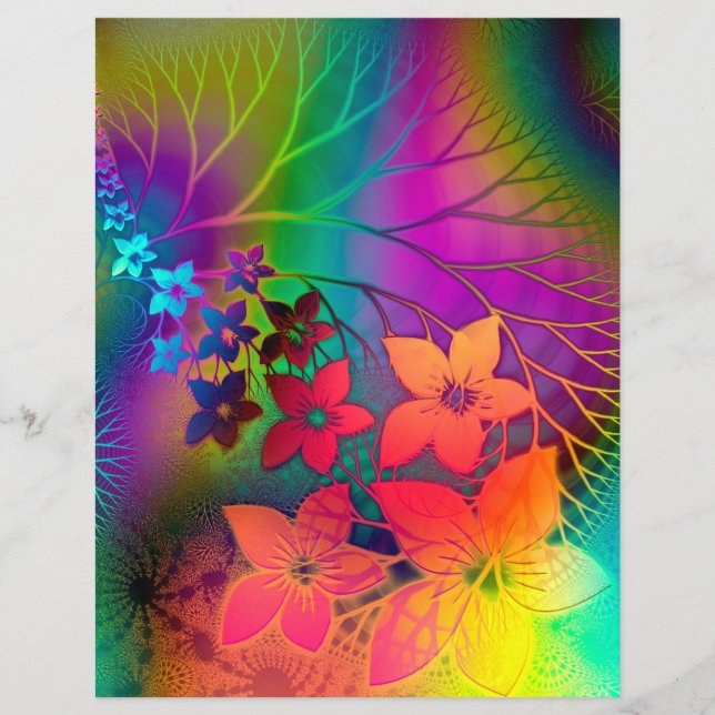 Floral Scrapbook Paper (Voorkant)