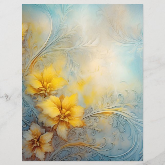 Floral Scrapbooking Papier (Voorkant)