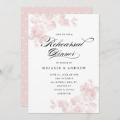Floral Script Classic | repetitief diner Kaart (Voorkant / Achterkant)