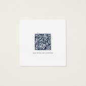 Floral Script QR Code Modern Wedding RSVP Kaart (Achterkant)