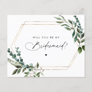 Floral Script zal je mijn Bridesmaid zijn