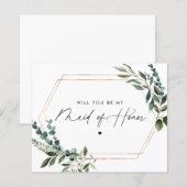 Floral Script zal je zijn mijn dienstmeisje (Voorkant / Achterkant)